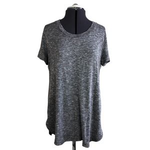 Mossimo grey space dye knit short sleeve tee size medium